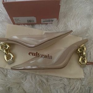 Nib Cult Gaia clear mules